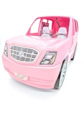 Barbie pink stretch Camper Party Disco Limousine, seats 6 dolls, TV & chandelier