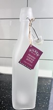 6 x KILNER 1 LITRE FROSTED CLIPTOP GLASS BOTTLE  - FOR WATER AND OTHER LIQUIDS