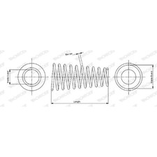 2x Coil Springs (Pair) For