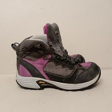 BESTARD SPEED WOMEN'S SUEDE FABRIC HIKING CAMPING BOOTS BLACK PINK UK6.5 EU40