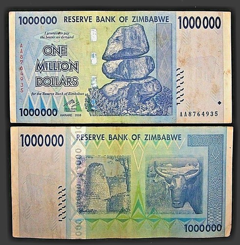 Zimbabwe one million dollars