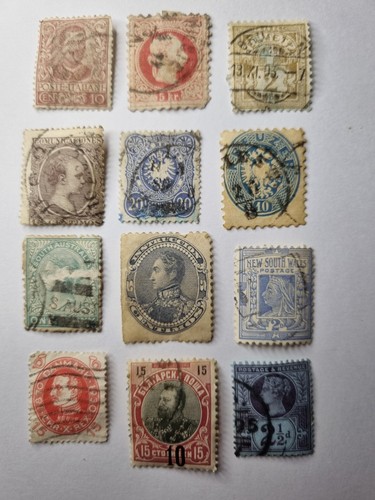 Old world stamp mixture 12 - world,