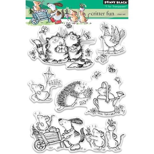 Penny black clear stamps - penny,