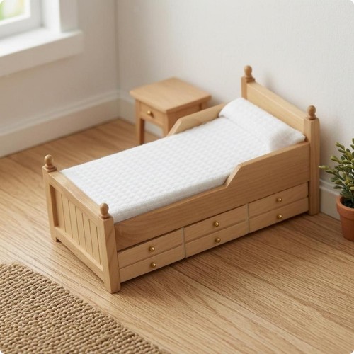 Ob11 dollhouse bed natural - ob11,