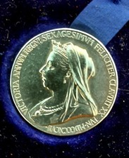 Silver 925 Queen Victoria Diamond Jubilee Medal 1837-1897