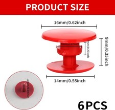 6 x Rivets  Fastener  Button to fit & repair Crocs Adults Clogs Beach Slip Shoes