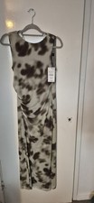 Zara Green Smudge Print Maxi