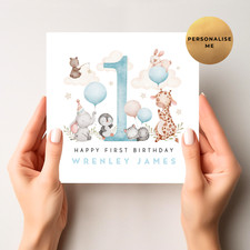 Personalised 1st Birthday Card