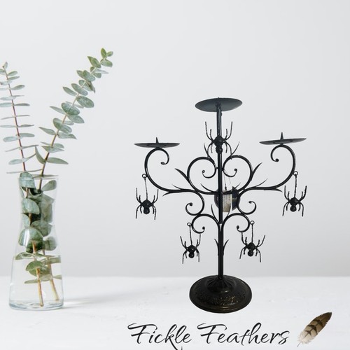 Halloween gothic candelabra - halloween,