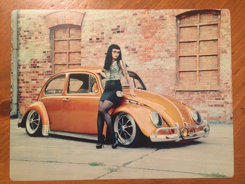 Tin sign vintage volkswagen - vintage, vw