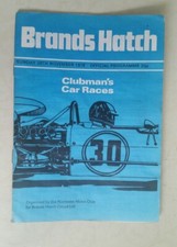 BRANDS HATCH OFFICIAL PROGRAMME 28TH NOVEMBER 1976 CLUBMAN'S CAR RACES