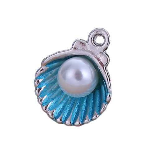X10 blue enamel silver - ❤,