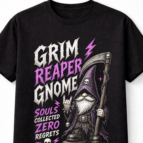 Grim reaper gnome gothic death - grim,