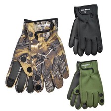 Waterproof Neoprene Fishing Gloves Rubber Grip Fold Back Finger Thumb Adults