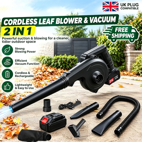 Cordless leaf blower - cordless, turbo