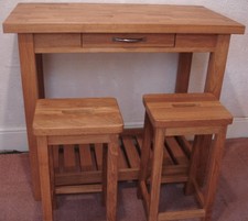 Laura Ashley Brompton breakfast bar  in solid oak  (Table only)