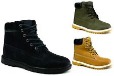 LADIES COMBAT ANKLE BOOTS WOMENS ARMY GRIP SOLE COMFORT LACE UP WINTER SIZES 3-8