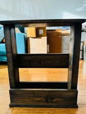 New beautiful slimline wooden side table