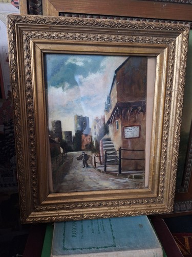 Antique original oil painting - original,