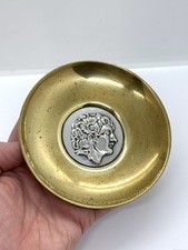 Ilias Lalaounis Brass & Sterling Silver coin pin dish - Alexander The Great
