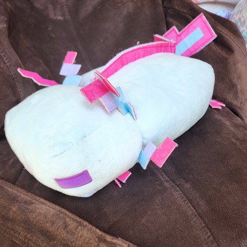 Axolotl cyan plush toy - cyan, from