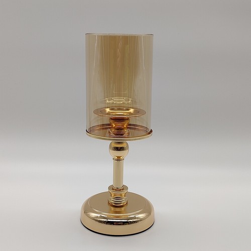 Amysty gold hurricane candle - gold,