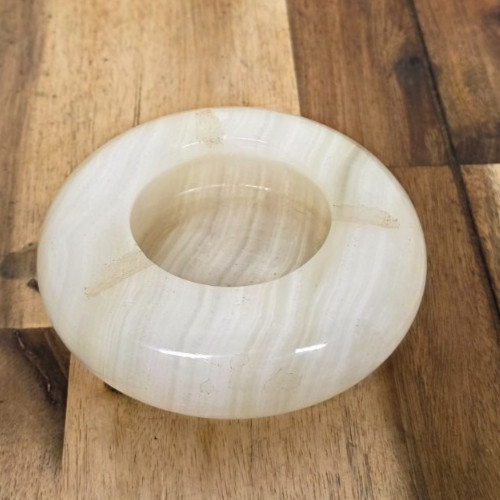 Onyx ashtray round - onyx,