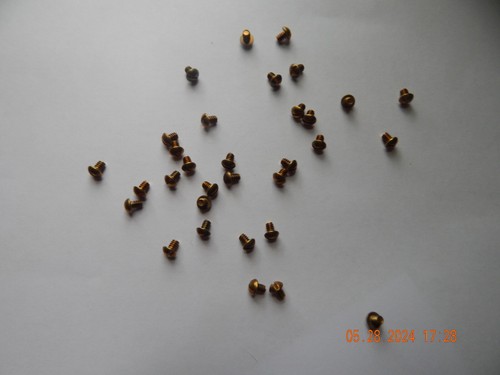 Brass round head slotted - brass,