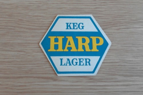Keg harp lager - -, beermat