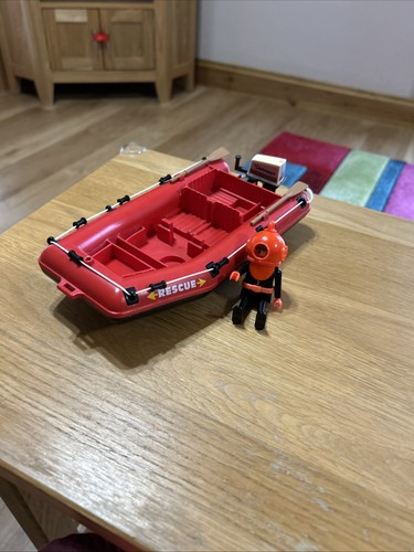 Playmobil rescue dinghy boat - playmobil,