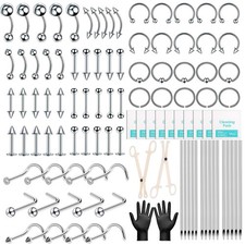 104PCS Body Septum Piercing