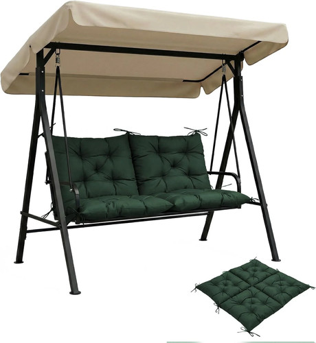 Outdoor porch swing - porch, cushion