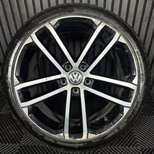 1X 18'' GENUINE VW GOLF GTD NOGARO GT GTI MK7 ALLOY WHEEL TYRE 5G0601025AQ