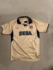 Retro Gold Arsenal Shirt 01/02