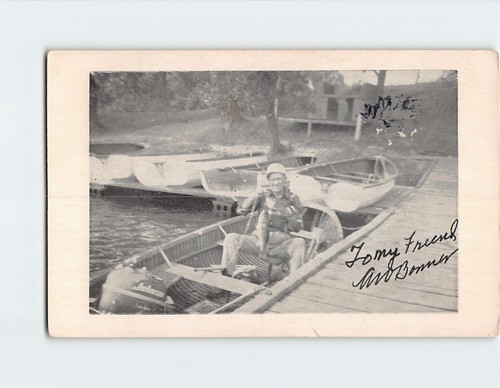 Postcard man showing - postcard,