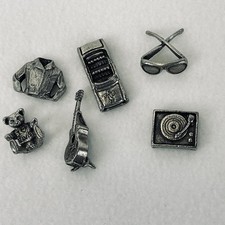 Monopoly Elvis 25th Anniversary Collector's Edition 2002 Set of 6 Metal Tokens