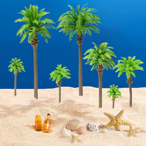 5pcs plastic palm tree model - palm,