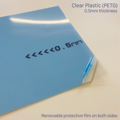 5mm clear plastic - 0.5mm,