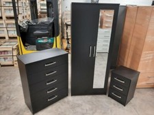 Wardrobe Set Bedside Bedroom Chest Furniture Table Drawers Cabinet Piece Drawers