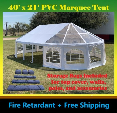 X21 pvc marquee fire - 40'x21',