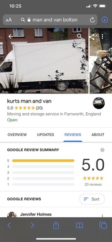 Man and van services bolton - man, &