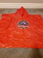 Kids Alton Towers Resort PVC Waterproof Hooded Cape Shawl Rainy Day 