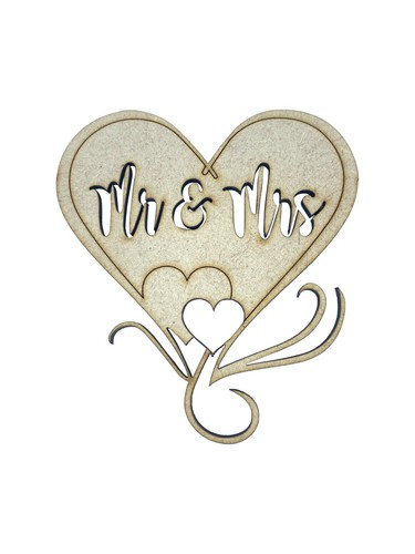 Mrs love heart - 2x,