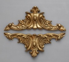 Two Pediment Mouldings Ornate Style Decorative Mouldings