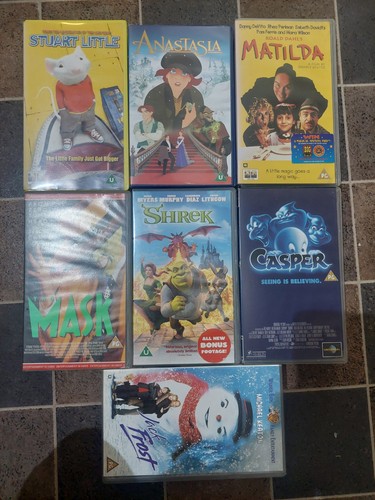 Children vhs tapes - children's,