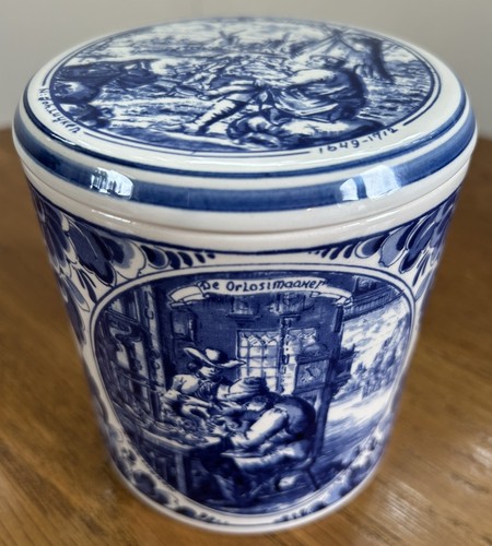 Vintage delft blau handpainted - blau,