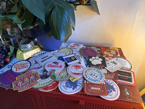 Vintage beer mat bundle - x,