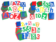 Large Alphabet Letter Stencils Cut Out Templates Upper Lower Case & Numbers 17cm