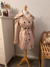 Light pink trench coat with