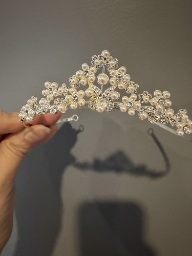 Girls communion tiara and veil - girls,